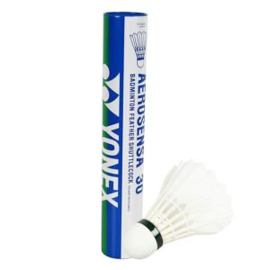 YONEX Aerosensa 30 Feather Shuttlecocks, Pack of 12 (White)